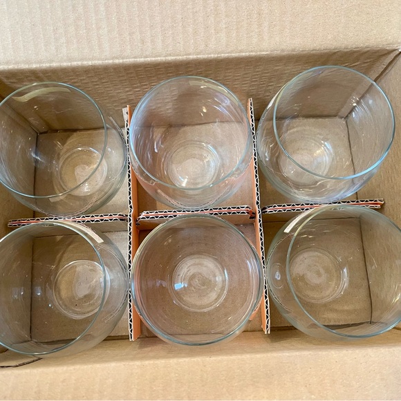 Set of 6 Nachtmann Vivendi Crystal Glass Punch Cups Rocks Bowleglass NIB MCM - Picture 3 of 10